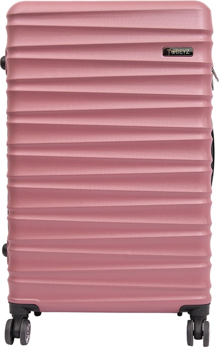Tobeyz - Kofferset - 3-delig Roze Handbagage - Verrijdbaar Op 4 Wielen - Stevig ABS - Lichtgewicht, Trolley 7 Tobeyz - Kofferset - 3-delig Roze Handbagage - Verrijdbaar Op 4 Wielen - Stevig ABS - Lichtgewicht, Trolley - Afbeelding 5