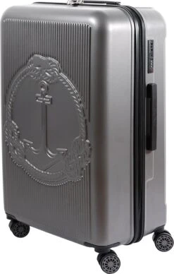 Biggdesign Ocean Ruimbagage Koffer - Reiskoffer - Grijs - Medium -Trolley Winkel 763x1200 3