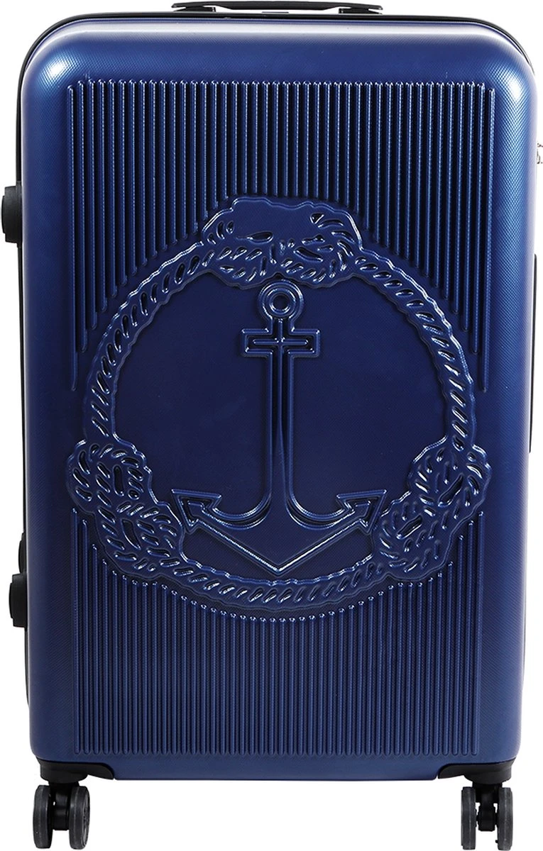 Biggdesign Ocean Reiskoffer - Ruimbagage Koffer - Blauw - Medium 3 Biggdesign Ocean Reiskoffer - Ruimbagage Koffer - Blauw - Medium