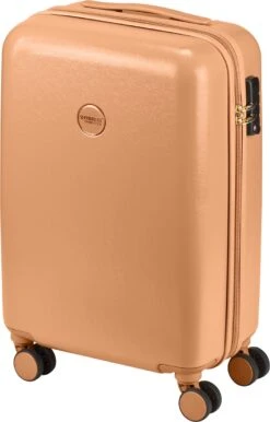 Princess Traveller Harlem - Handbaggage Koffer - Recycled PET - Camel - S (55cm) -Trolley Winkel 767x1200 4