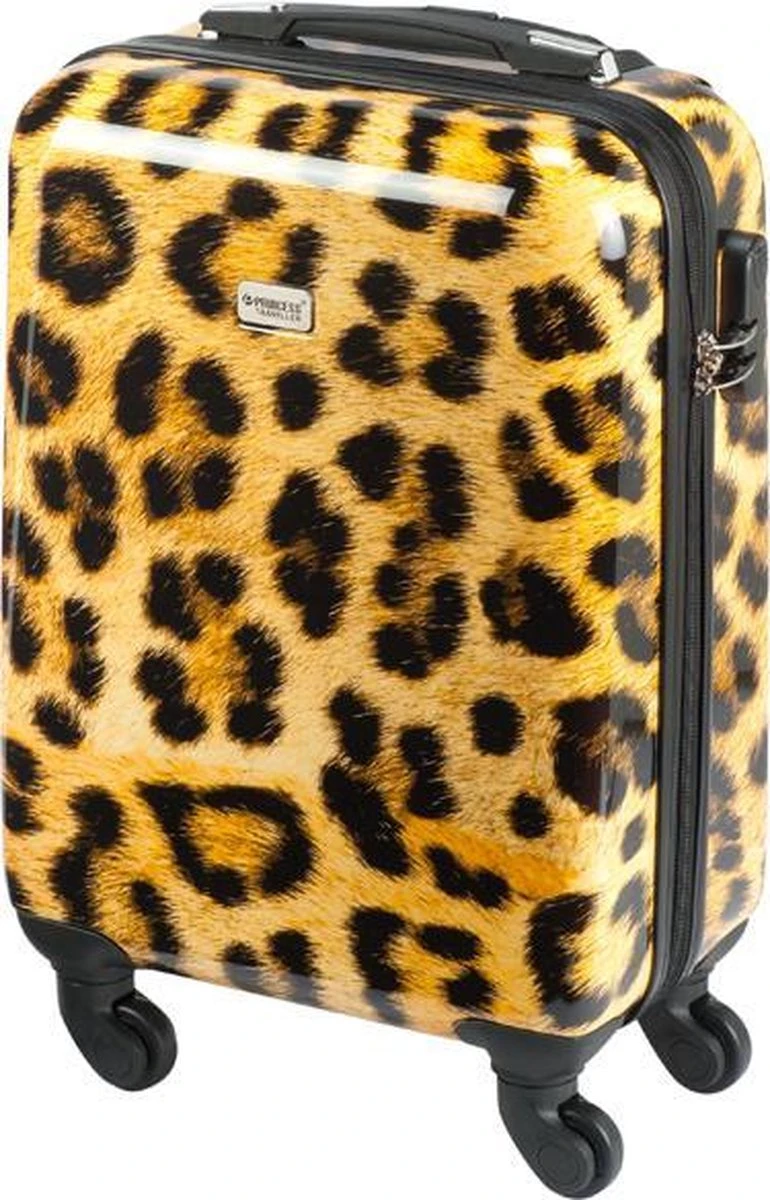 Princess Traveller Animal Print - Handbagagekoffer - Leopard - Small - 55cm 8 Princess Traveller Animal Print - Handbagagekoffer - Leopard - Small - 55cm - Afbeelding 6
