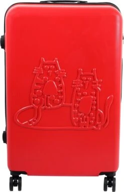 Biggdesign Cats Handbagage - Reiskoffer - Koffer - Rood 14 Biggdesign Cats Handbagage - Reiskoffer - Koffer - Rood -Trolley Winkel 778x1200 6