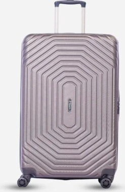 ©TROLLEYZ - Florence No.7 - Trolley - 55cm Met TSA Slot - Dubbele Wielen - 360° Spinners - 100% ABS - Handbagage Koffer In Cloudy Grey