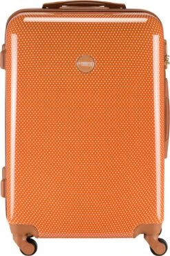 Princess Traveller Trendy Dots - Reiskoffer - Terra - M - 66cm -Trolley Winkel 798x1200 3