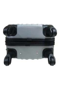 SB Travelbags 'Expandable' Handbagage Koffer 53cm 4 Wielen Trolley - Zilver -Trolley Winkel 799x1200 146