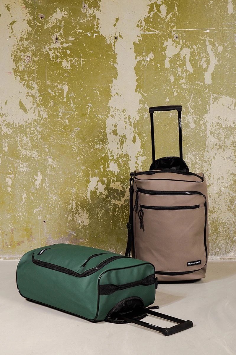 Norlander Lyon Trolleytas - Dull PU - 21 Liter - Taupe 8 Norlander Lyon Trolleytas - Dull PU - 21 Liter - Taupe - Afbeelding 6