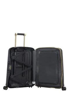Samsonite Reiskoffer - S'Cure Dlx Spinner 55/20 (Handbagage) Black/Gold Deluscious -Trolley Winkel 799x1200 186