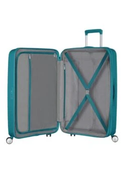 American Tourister Soundbox Spinner Spinner Reiskoffer (Medium) - 81 Liter - Jade Green -Trolley Winkel 799x1200 78