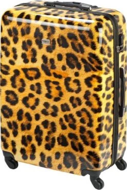 Princess Traveller Animal Print - Reiskoffer – Leopard - Large - 76 Cm -Trolley Winkel 800x1200 24