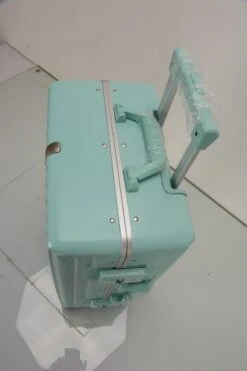 TOP AA Reis Kofferset - Trolleyset 3-delig Met TSA Slot Aluminum Frame, Kleine Cabine En Groot, ABS Luggage, (20+24+28 Inches 3 Pc Set), Roze/pink -Trolley Winkel 800x1200 90