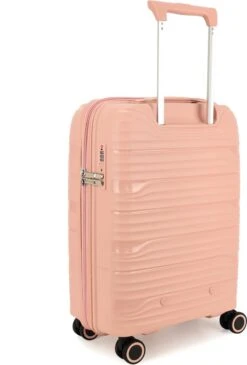 Decent EXPLORER PP Handbagage Trolley 55 Cm - 38 Liter - Pink -Trolley Winkel 811x1200 2