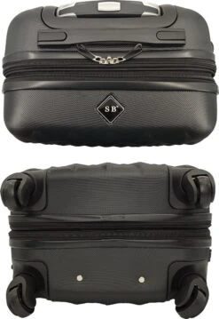 SB Travelbags Kofferset - 2 Delige 'Expandable' Koffer - Zwart - 65cm/55cm 21 SB Travelbags Kofferset - 2 Delige 'Expandable' Koffer - Zwart - 65cm/55cm -Trolley Winkel 825x1200 1