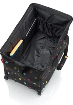 Reisenthel Allrounder Trolley Reiskoffer Reistas Op 2 Wielen - 30L - Dots Zwart -Trolley Winkel 830x1200 7