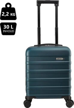 CabinMax Handbagage Koffer - Trolley 30L - Harde Reiskoffer - 45x36x20cm - Lichtgewicht - Groot Capaciteit - Endless Sea -Trolley Winkel 830x1200 9