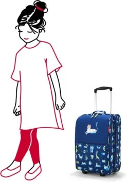 Reisenthel Trolley XS Kids Reiskoffer Kind - Maat XS - 12L - ABC Friens Blue Blauw -Trolley Winkel 835x1200 5