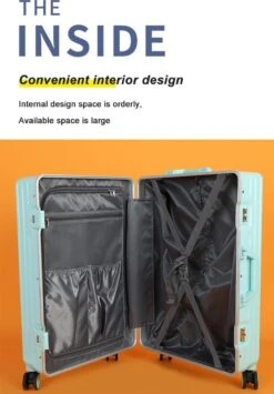 TOP AA Reis Kofferset - Trolleyset 3-delig Met TSA Slot Aluminum Frame, Kleine Cabine En Groot, ABS Luggage, (20+24+28 Inches 3 Pc Set), Roze/pink -Trolley Winkel 836x1200 3