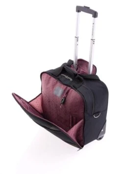 Gladiator Metro Handbagage Laptop Trolley - 14 Inch - Zwart -Trolley Winkel 837x1200 3