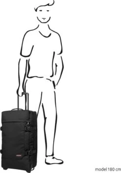 Eastpak TRANVERZ M Reiskoffer (67 X 35.5 X 30 Cm) - Black -Trolley Winkel 840x1200 3