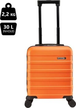 CabinMax Handbagage Koffer - Trolley 30L - Harde Reiskoffer - 45x36x20cm - Lichtgewicht - Groot Capaciteit - Oranje 19 CabinMax Handbagage Koffer - Trolley 30L - Harde Reiskoffer - 45x36x20cm - Lichtgewicht - Groot Capaciteit - Oranje -Trolley Winkel 843x1200