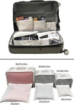 Packing Cubes Set 6-Delig – Kleding Organizer Voor Koffers, Tassen En Backpack - MYHOME24 -Trolley Winkel 852x1200