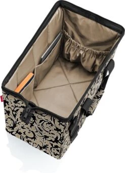 Reisenthel Allrounder L Reistas Sporttas - 30L - Baroque Marble Zwart -Trolley Winkel 871x1200 7