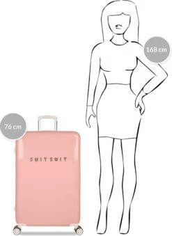 SUITSUIT - Fabulous Fifties - Papaya Peach - Reiskoffer (76 Cm) -Trolley Winkel 875x1200 1