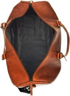 Fana Bags Leren Weekendtas Cognac - Leren Reistas - Grote Reistas Leder - Cadeau Mannen - Reistas/Weekendtas/Sporttas Echt Leer - Duffel Bag -Trolley Winkel 879x1200 1