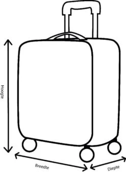 Decent Lumi Fix Handbagage Koffer - 55 Cm - Black/Pink 23 Decent Lumi Fix Handbagage Koffer - 55 Cm - Black/Pink -Trolley Winkel 879x1200