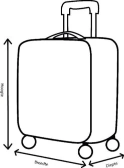 Decent Lumi Fix Handbagage Koffer - 55 Cm - Black/Lemon -Trolley Winkel 881x1200 1