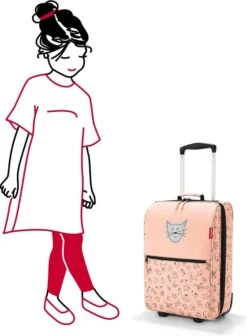 Reisenthel Trolley XS Kids Reiskoffer Kind - Maat XS - 12L - Cats&Dogs Rose Roze -Trolley Winkel 883x1200