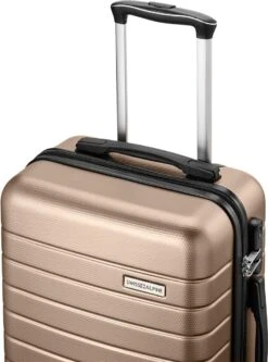Swiss Alpine 2.0 - Handbagage Koffer - 55x35x20 Cm - 4 Wielen - Goud - Brons -Trolley Winkel 891x1200 3