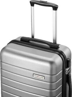 Swiss Alpine 2.0 - Handbagage Koffer - 55x35x20 Cm - 4 Wielen - Zilver -Trolley Winkel 891x1200 4