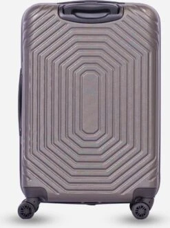 ©TROLLEYZ - Florence No.7 - Reiskoffer 69cm Met TSA Slot - Dubbele Wielen - 360° Spinners - 100% ABS - Reiskoffer In Cloudy Grey -Trolley Winkel 896x1200