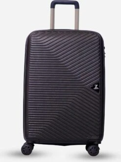 ©TROLLEYZ - Ibiza No.3 - Reiskoffer 69cm Met TSA Slot - Dubbele Wielen - 360° Spinners - 100% ABS - Reiskoffer In Night Black -Trolley Winkel 900x1200 9