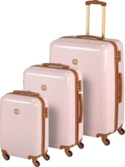 Princess Traveller Trendy Dots - Reiskoffer- Roze - L - 76cm -Trolley Winkel 901x1200 1
