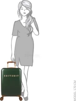 SUITSUIT - Fab Seventies Classic - Beetle Green - Handbagage (55 Cm) -Trolley Winkel 901x1200 2