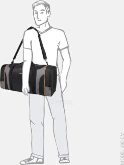 Decent Flexplus Reistas - 70 Cm - Zwart / Oranje -Trolley Winkel 906x1200 3