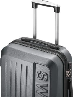 Swiss - Lausanne - Handbagage Koffer - 4 Wielen - TSA-Cijferslot - Grijs 9 Swiss - Lausanne - Handbagage Koffer - 4 Wielen - TSA-Cijferslot - Grijs -Trolley Winkel 906x1200 4
