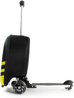 Rolkoffer Trolley Voor Kinderen | Geel | Trolley | Tas Kind | Bagagekoffer | Step Jongen | Vliegtuig Nekkussen | Step Met 3 Wielen | FDBW | Koffer Handbagage - 50 Kilo - Bouncy Box 40x20x25 Cm + Nekkussen Vliegtuig -Trolley Winkel 907x1200 4