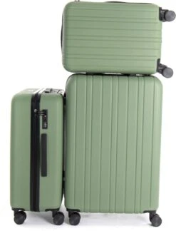 AttitudeZ Azur Handbagage Olijfgroen 55cm - TSA-slot -Trolley Winkel 915x1200