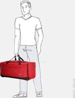 Enrico Benetti Orlando 35302 L Reistas / Sporttas 76 Liter - Rood -Trolley Winkel 918x1200 1