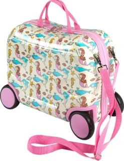 Princess Traveller Kids Collection - Ride-On Trolley - Zeemeermin - 42cm -Trolley Winkel 927x1200 2