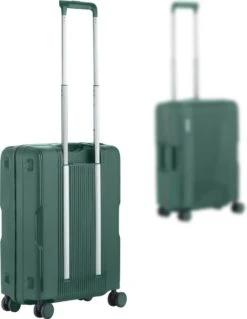 CarryOn Protector Luxe Handbagage Koffer - Trolley 55cm Met TSA-slot En Clipsluiting - Groen -Trolley Winkel 929x1200