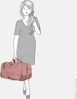 Travelite Reistas / Weekendtas 30 X 55 X 30 Cm - Kick Off - Roze -Trolley Winkel 935x1200 3