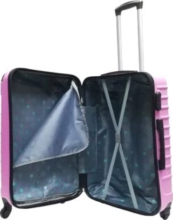 Castillo Quadrant 2 Delige ABS Kofferset (XL+S) - Soft Pink -Trolley Winkel 941x1200