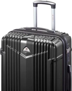 Tesla PC - Reiskoffer - 65 Cm - 4 Wielen - Zwart -Trolley Winkel 946x1200 5