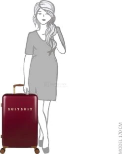 SUITSUIT - Fab Seventies Classic - Biking Red - Reiskoffer (66 Cm) 29 SUITSUIT - Fab Seventies Classic - Biking Red - Reiskoffer (66 Cm) -Trolley Winkel 951x1200 2