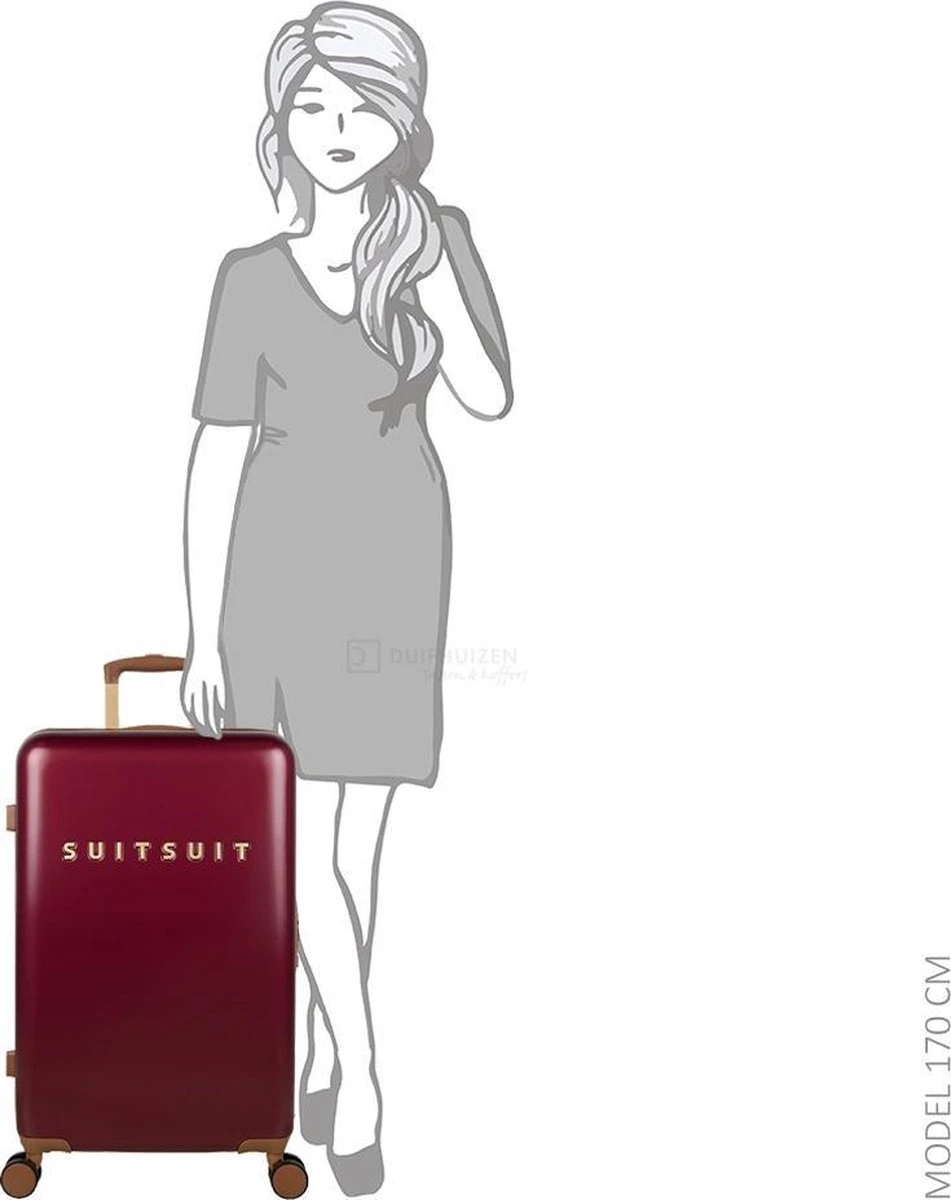 SUITSUIT - Fab Seventies Classic - Biking Red - Reiskoffer (66 Cm) 16 SUITSUIT - Fab Seventies Classic - Biking Red - Reiskoffer (66 Cm) - Afbeelding 14