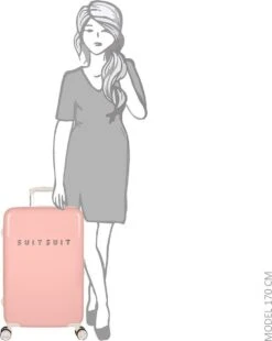 SUITSUIT - Fabulous Fifties - Papaya Peach - Reiskoffer (66 Cm) -Trolley Winkel 955x1200 6