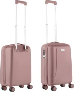 CarryOn Skyhopper Handbagage Koffer 55cm – TSA Trolley - Old Pink -Trolley Winkel 962x1200